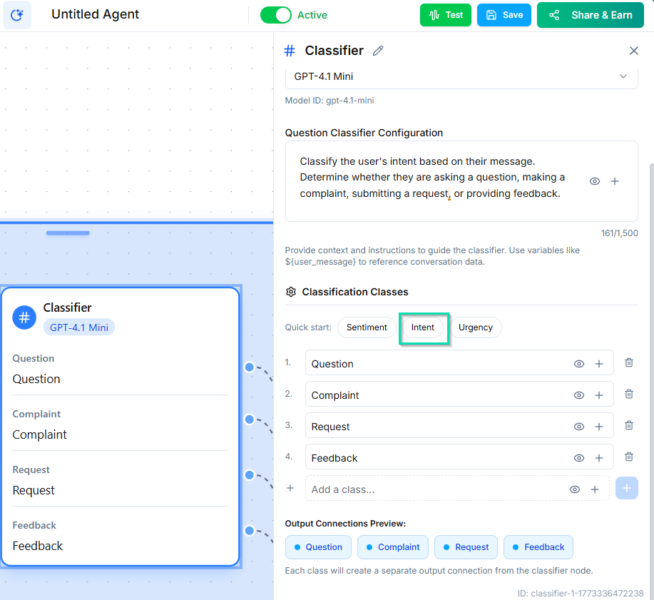 Intent detection